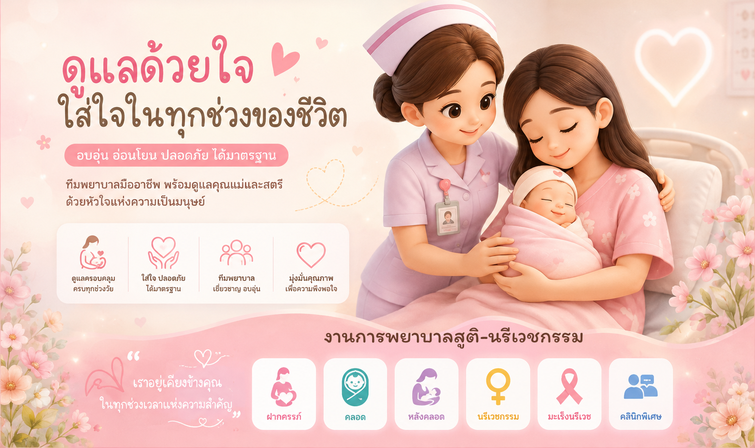 แบนเนอร์ การพยาบาลสูติ-นรีเวชกรรม