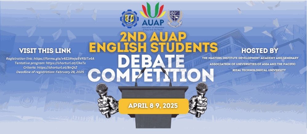 ประชาสัมพันธ์การแข่งขันโต้วาทีภาษาอังกฤษกับ AUAP