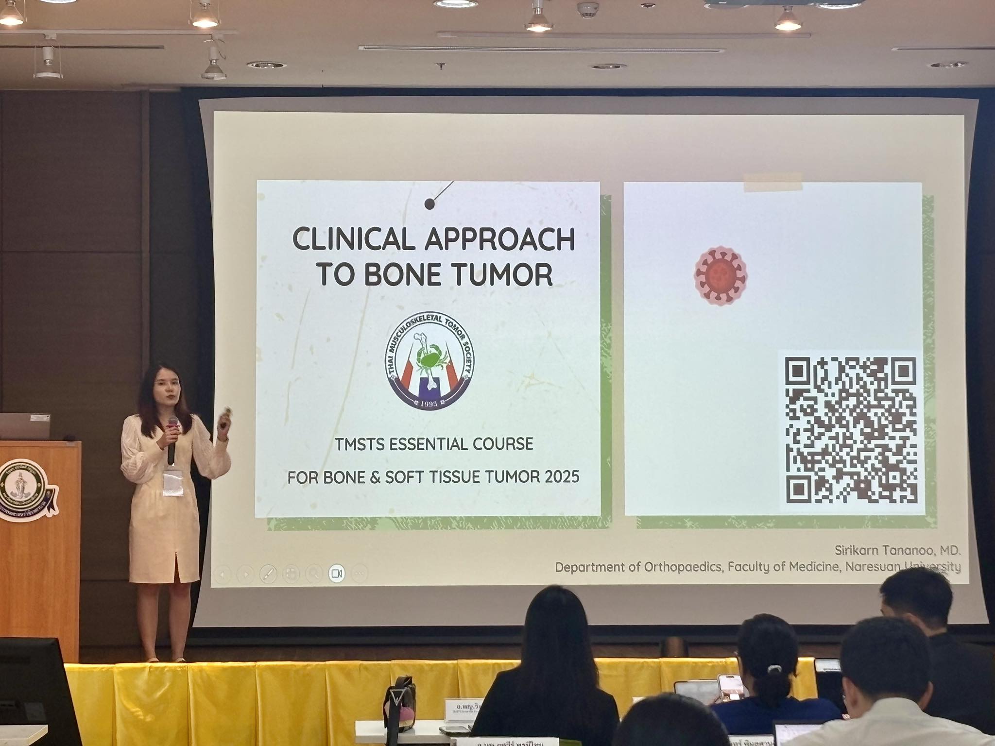 อาจารย์แพทย์ออร์โธ มน. ได้รับเชิญบรรยายในงานในงานประชุมวิชาการ TMSTS Essential Course for Bone and Soft Tissue Tumor 2025