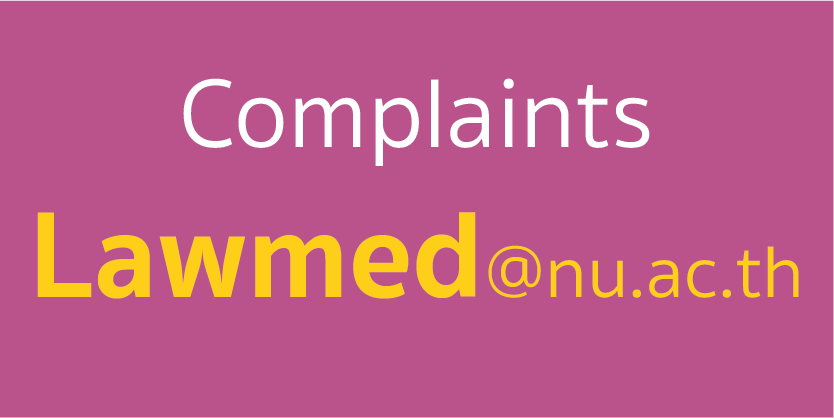Complaints Lawmed@nu.ac.th